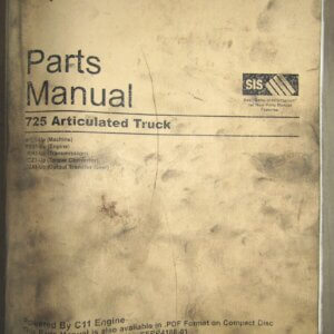 Caterpillar 725 Articulated Truck Parts Manual B1L1-up