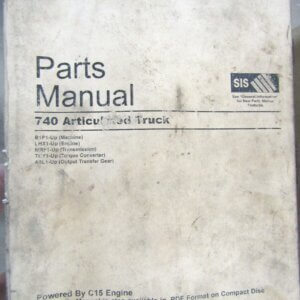 Caterpillar 740 Articulated Truck Parts Manual B1P1-up