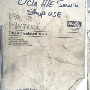Caterpillar 740 Articulated Truck Parts Manual AXM1-up