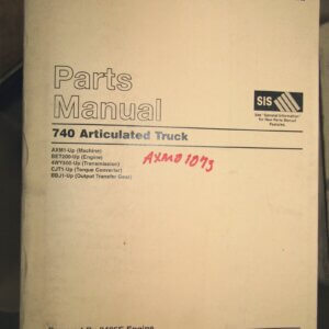 Caterpillar 740 Articulated Truck Parts Manual AXM1-up