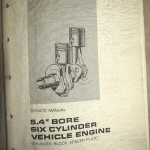 Caterpillar 5.4" Bore Six Cylinder Vehicle Engine Cylinder Block Spacer Plate Service Manual