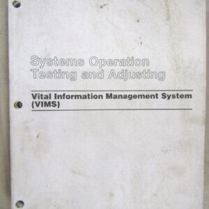 Caterpillar Vital Information Management System (VIMS) System Operation/Testing/Adjusting