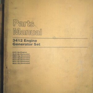 Caterpillar 3412 Engine Generator Set Parts Manual 81Z1-up