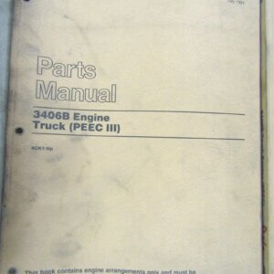 Caterpillar 3406B Engine Truck (PEEC III) Parts Manual 4CK1-up