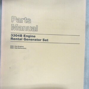 Caterpillar 3304B Engine Rental Generator Set Parts Manual 9HK1-up