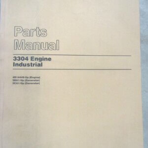 Caterpillar 3304 Engine Industrial Parts Manual 4B14449-up