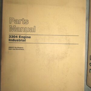 Caterpillar 3304 Engine Industrial Parts Manual 2B9537-up