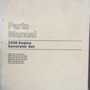 Caterpillar 3208 Engine Generator Set Parts Manual 30A5100-up