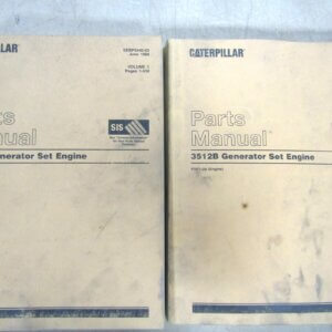 Caterpillar 3512B Generator Set Engine Parts Manual Volume I-II 8RM1-up