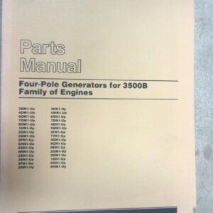 Caterpillar Four-Pole Generators For 3500B Family of Engines Parts Manual