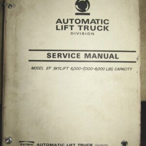 Automatic Truck Lift Division Model EF60 Service Manual