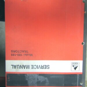 AGCO Model 180-185 Tractors Service Manual