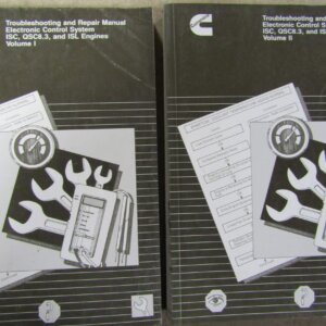 Cummins Electronic Control System ISC QSC8.3 ISL Engines Troubleshooting and Repair Manual Volume I and II