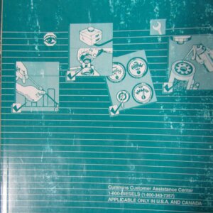 Cummins QSC8.3 Engine Operation and Maintenance Manual
