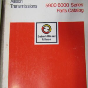Detroit Diesel Allison Transmissions 5900 to 6000 series Parts Catalog