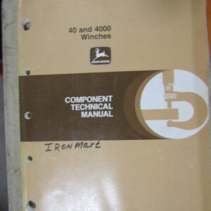 CTM25 John Deere 40 and 4000 Winches Component Technical Manual