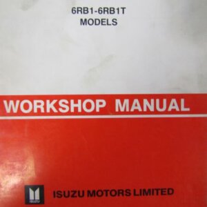 ISUZU Motors Industrial Diesel Engine 6RB1-6RB1T Models Workshop Manual