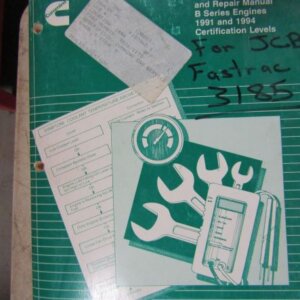 Cummins B Series Engines 1991 and 1994 Certification Levels Troubleshooting and Repair Manual