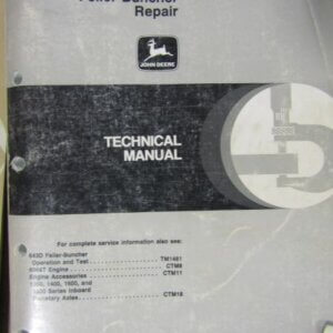 TM1482 John Deere 643D Feller Buncher Repair Technical Manual