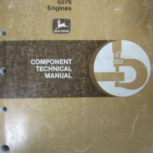 CTM6 John Deere 6076 Engine Component Technical Manual