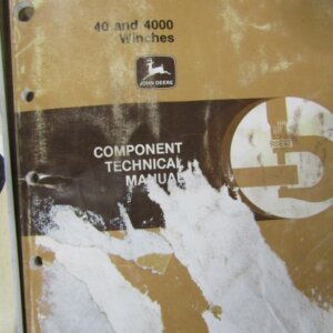 CTM25 John Deere 40 and 4000 Winches Component Technical Manual