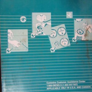 Cummins QSC8.3 Engine Operation and Maintenance Manual