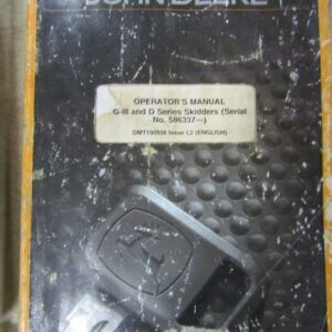 OMT190938 John Deere G III and D Series Skidders Operators Manual