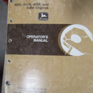 OMRG18293 John Deere 4039 6059 4045 and 6068 Series Engines Operators Manual