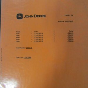 586336 John Deere 540G 640G 548G 648G 748G G Series III Skidder Repair Manual