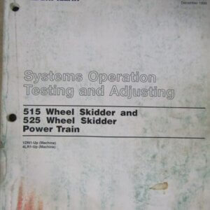1DN1 4LR1 Caterpillar 515 and 525 Wheel Skidder Power Train Systems Operation Testing and Adjusting Manual