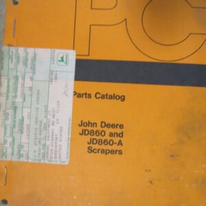 PC1124 John Deere JD860 and JD860A Scrapers Parts Catalog