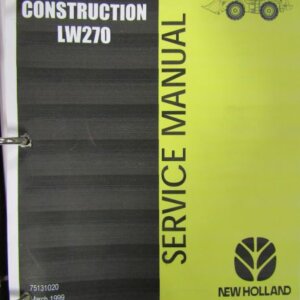 New Holland Construction LW270 Wheel Loader Service Manual