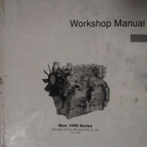 Perkins New 1000 Series Engine Model AJ to AS and YG to YK Workshop Manual