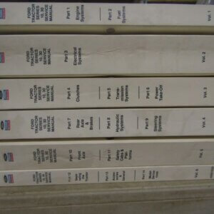 Ford Tractors Series 10 30 Volumes 1 Through 6 Service Manuals