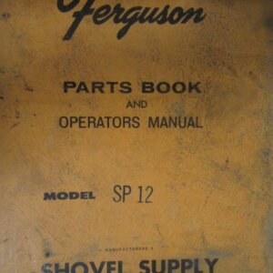 Ferguson Model SP12 Roller Parts Book and Operators Manual