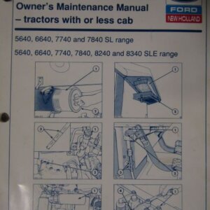 Ford Tractors With or Less Cab Owners Maintenance Manual