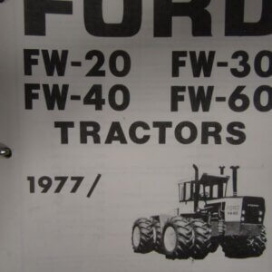 Ford FW20 FW40 FW60 Tractors Parts Catalog