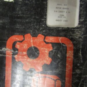 Dresser Model 850 Motor Grader Parts Manual