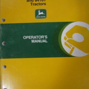 OMAR116990 John Deere 8110T 8210T 8410T Tractors Operators Manual