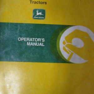 OMAR116990 John Deere 8100T 8200T 8300T 8400T Tractors Operators Manual