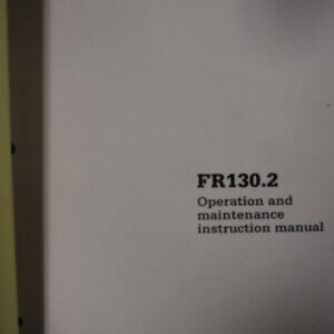 Fiat Allis FR130.2 Wheel Loader Operation and Maintenance Instruction Manual