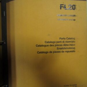 Fiat Allis FL20 Crawler Loader Parts Catalog