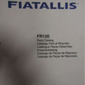Fiat Allis FR120 Wheel Loader Parts Catalog
