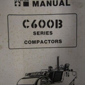 Hyster C600B Series Compactors Service Manual