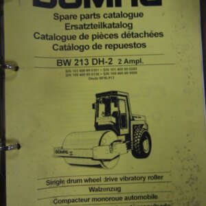 BOMAG BW213 DH2 Single Drum Wheel Drive Vibratory Roller Spare Parts Catalog