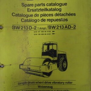 Bomag BW213D2 BW213AD2 Single Drum Wheel Drive Vibratory Roller Spare Parts Catalog