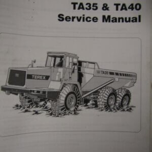 Terex TA35 and TA40 Articulated Dump Trucks Service Manual