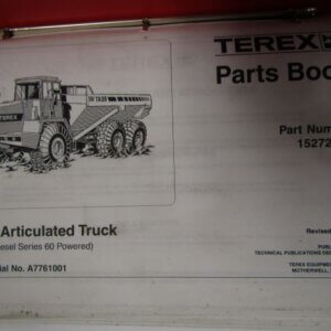 Terex TA35 Articulated Truck Parts Book