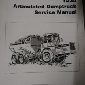 Terex TA30 Articulated Dump Truck Service Manual