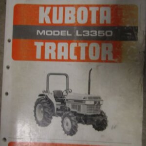 Kubota Model L3350 Tractor Illustrated Parts List